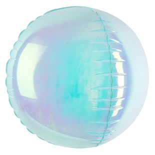 Шар 3D (50''/127 см) Сфера, Голубой, Хамелеон, 1 шт. в уп.